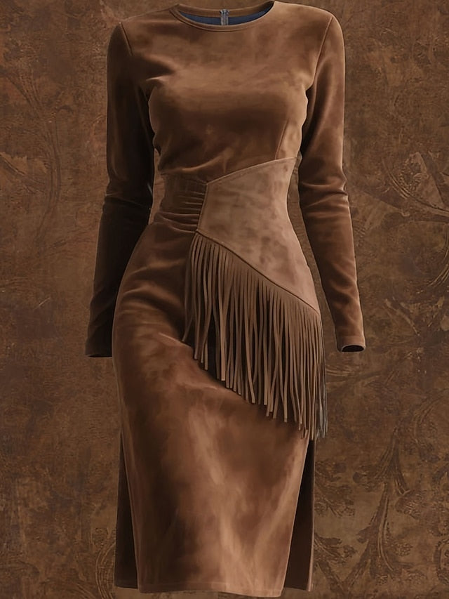 Women's Midi Dress Casual Dress Sheath Dress Elegant