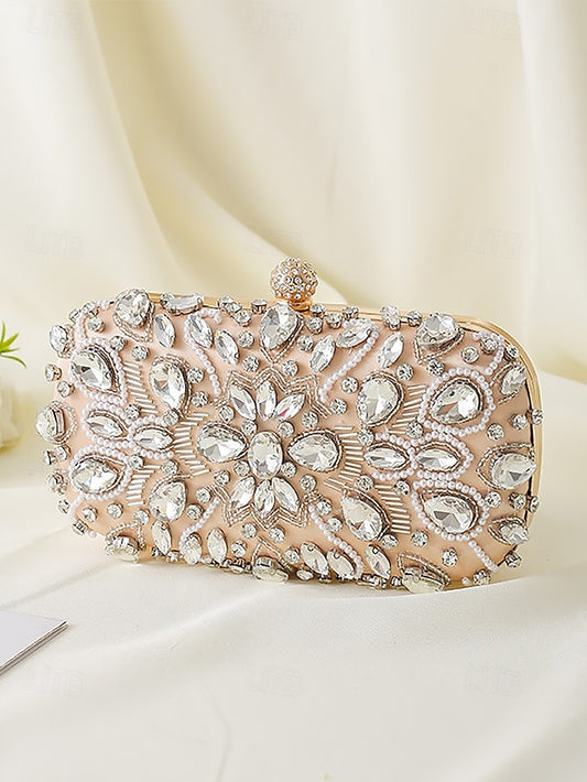 Clutch Bag Women's Crystal-Embellished