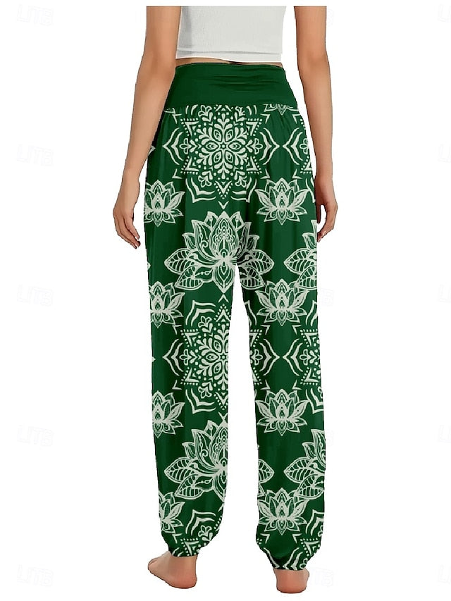 Women's Linen-Inspired Pants Wide Leg Pants Trousers Ethnic