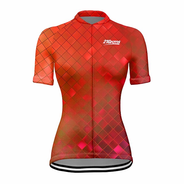 Women's Cycling Jersey Geometric Short Sleeve Bike Jersey