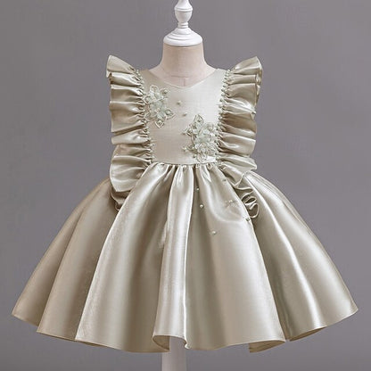 Toddler Dress Sleeveless Party Wedding Girls' Floral