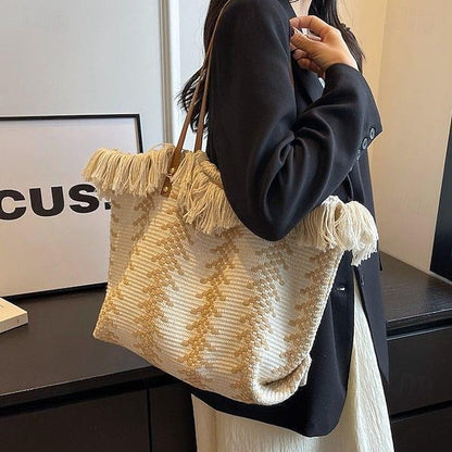 PU Hobo Boho Women's Tote Shoulder Bohemia Bag Canvas