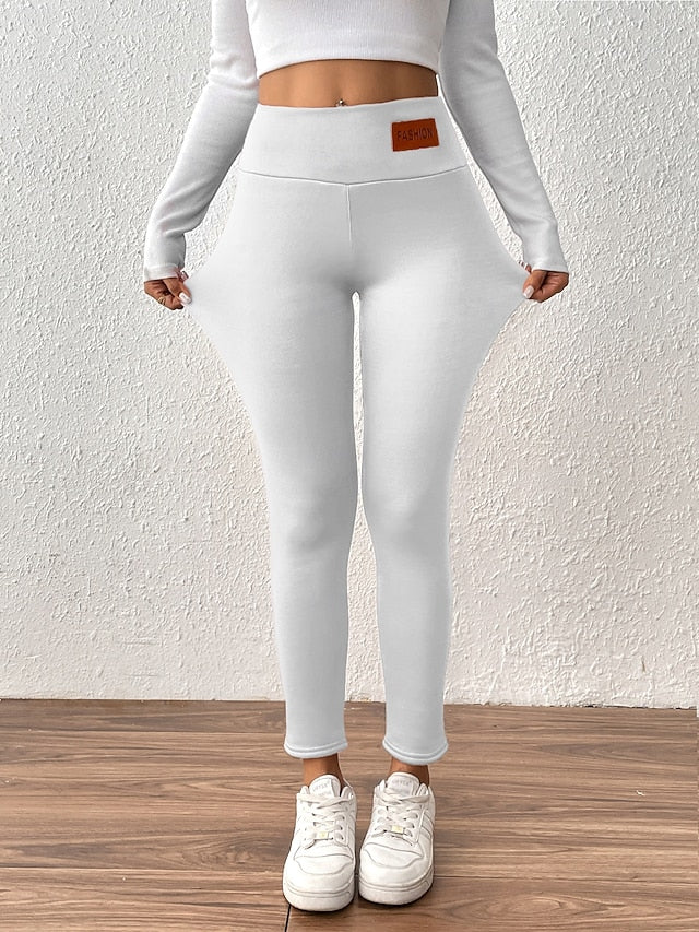 Women's Fleece Pants Leggings Vacation Fashion Streetwear