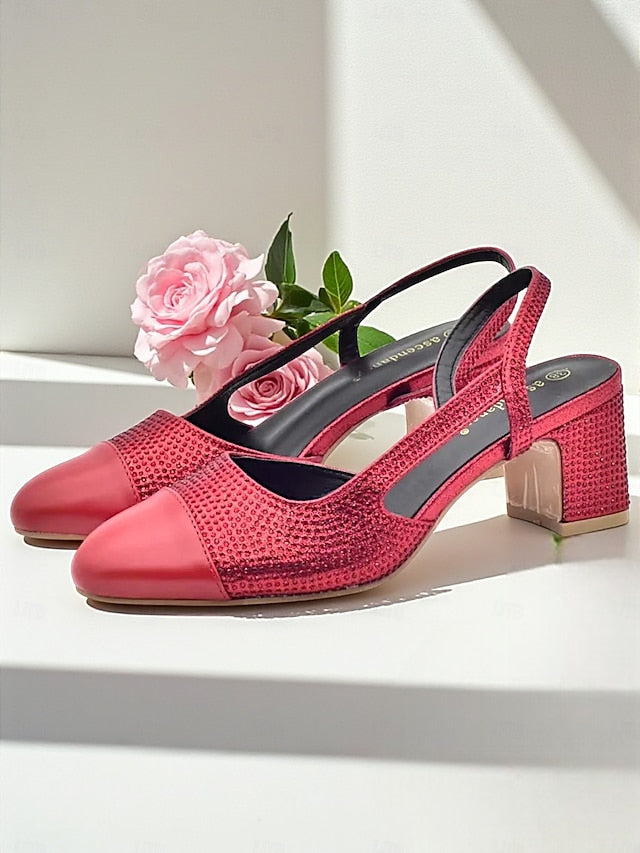 Gold - Block Set Matching Women's and Heel Sandals Clutch