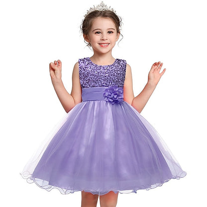 Girl Dress Flower Party Wedding Girls'