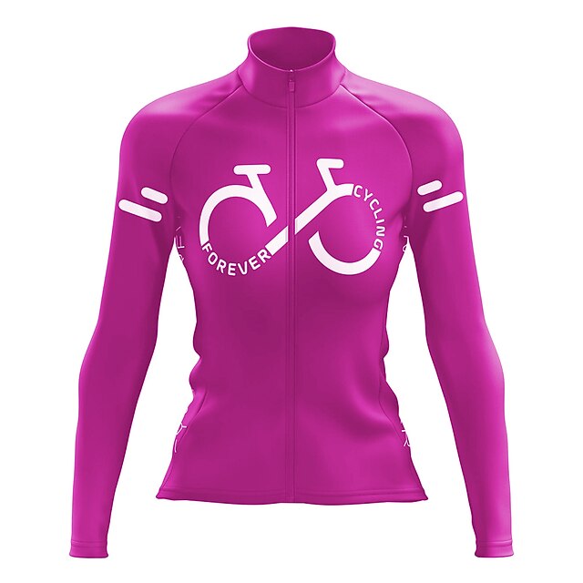 Women's Cycling Jersey Graphic Letter & Number Long