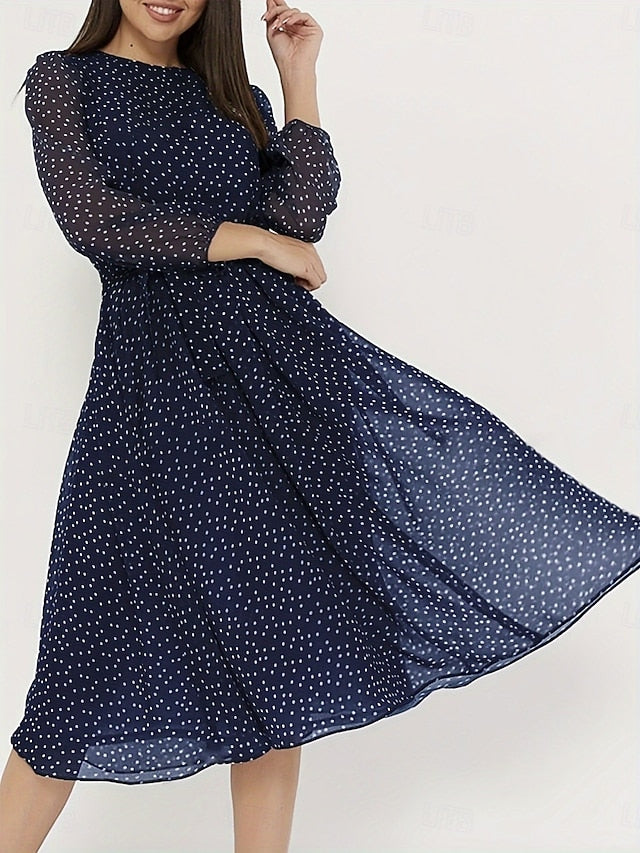Women's Midi Dress A Line Dress Casual Daily Regular Fit
