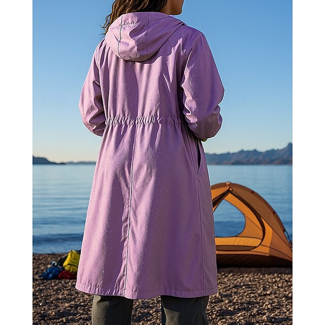 Women's Rain Coat Outdoor Waterproof Windproof Hiking