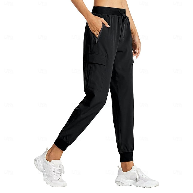 Women's Super Lightweight Cargo Joggers Casual Waterproof