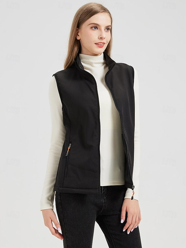 Women's Hiking Vest Winter Coat Fleece Vest Winter Vest
