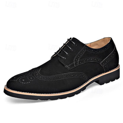 Brown Lace-Up Shoes – Derby Men's Brogue Vintage
