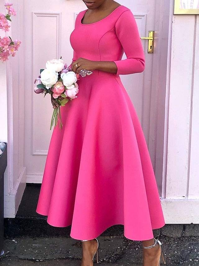 Women's Midi Dress Party Dress Cocktail Dress Swing Dress