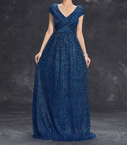 of Bride Dress the V Elegant Mother Floor Party Neck