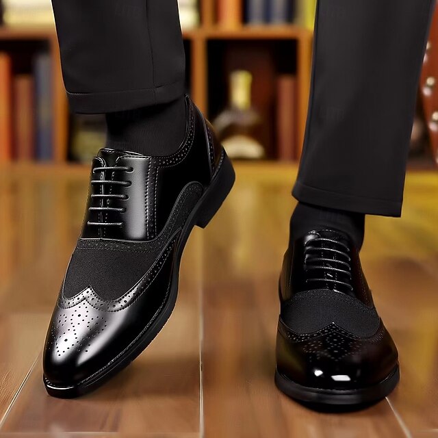 Brown Oxford Men's Shoes Green and – Wingtip in Two-Tone