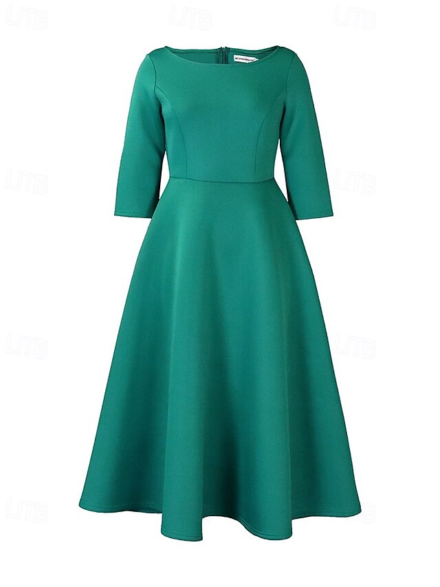 Women's Midi Dress Party Dress Cocktail Dress Swing Dress