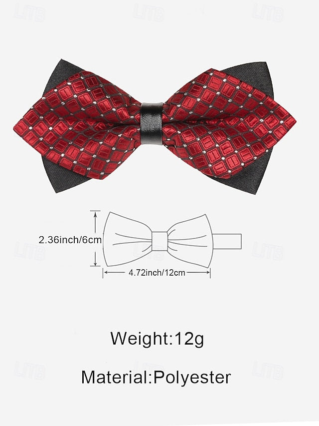 with Men's Tie Christmas Pattern Bow Geometric