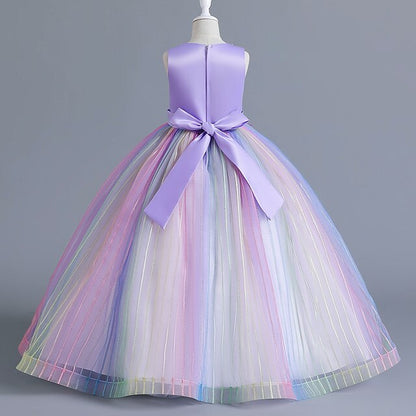 Flower Party Kids Dress Girl Sleeveless Girls' Floral