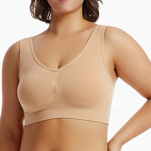 Women's Top Pure Color Sport Basic Home Gyms Nylon