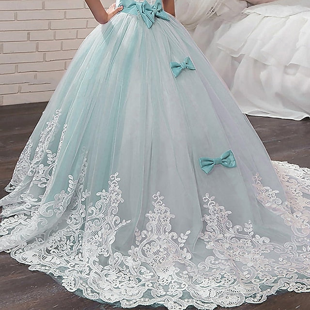 Sleeveless Kids Girl Girls' Dress Flower Wedding