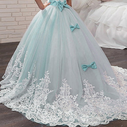 Sleeveless Kids Girl Girls' Dress Flower Wedding