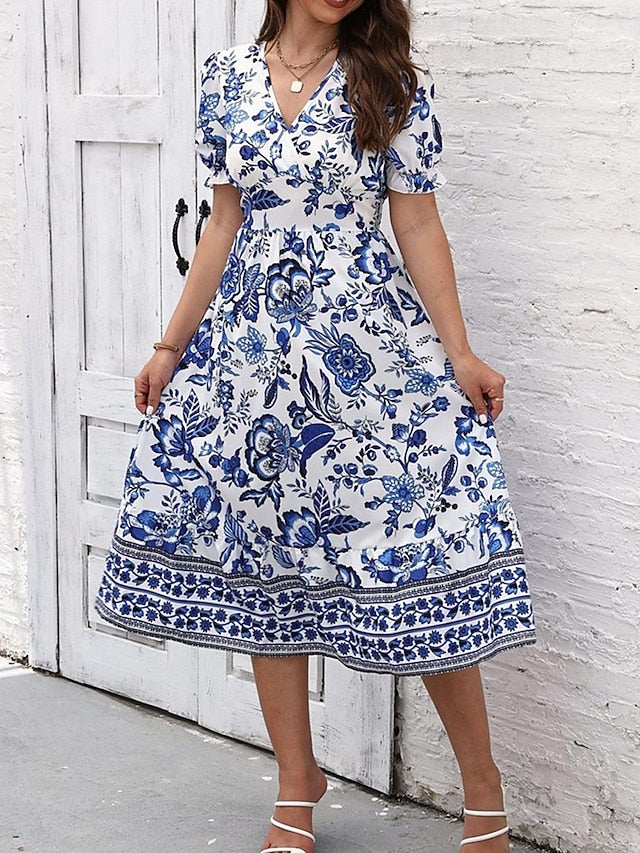 Women's Midi Dress Casual Dress Swing Dress A Line Dress