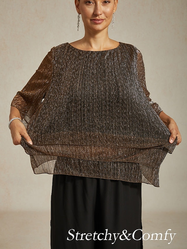 Women's Blouse Dressy Tops Flowy Tops Chiffon Tops Sequins