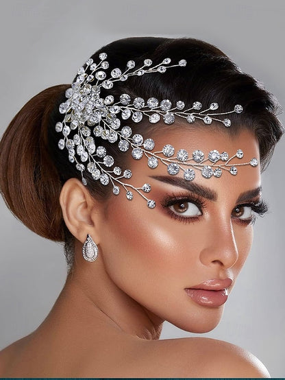 and Elegant Hair Rhinestone – Flower Crystal Bridal Accessory