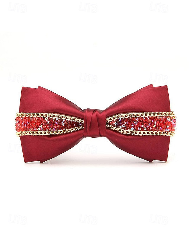 Men's Red Bow Christmas Tie –