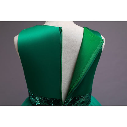 Dress Solid Girl Girls' Flower Colored Short Kids