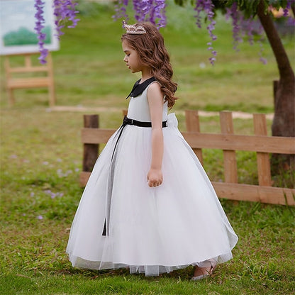 Dress Color Sleeveless Performance Party Kids Girls' Block