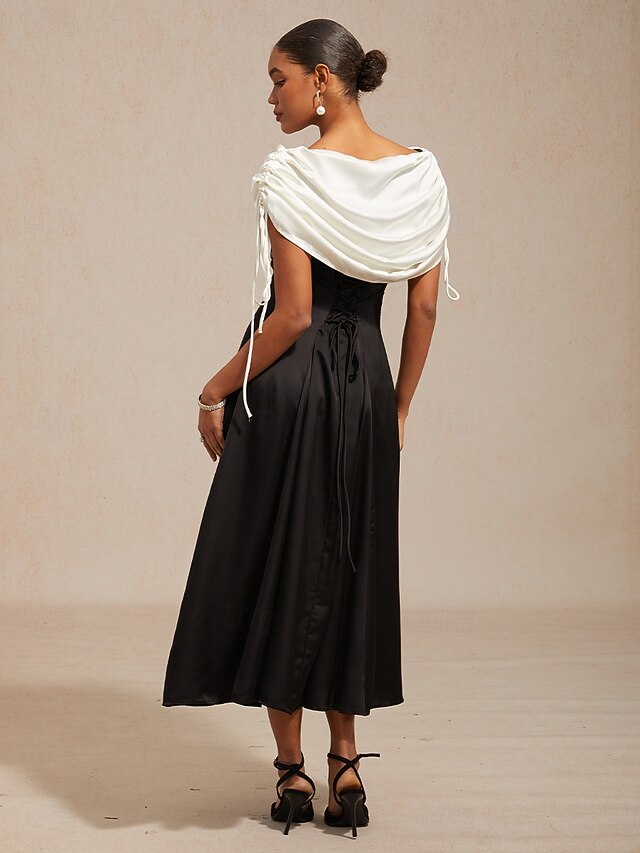 Women's Midi Dress Sheath Dress Elegant Solid Color