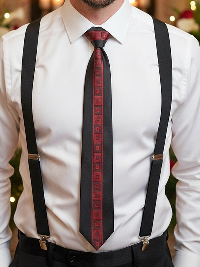 with Men's Classic Necktie Pattern Polyester