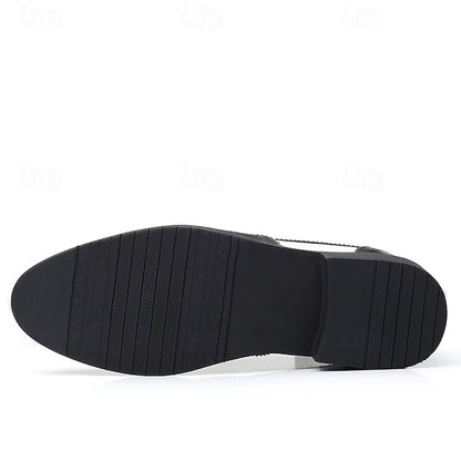 Shoes with Brogue and Men's White Black Oxford