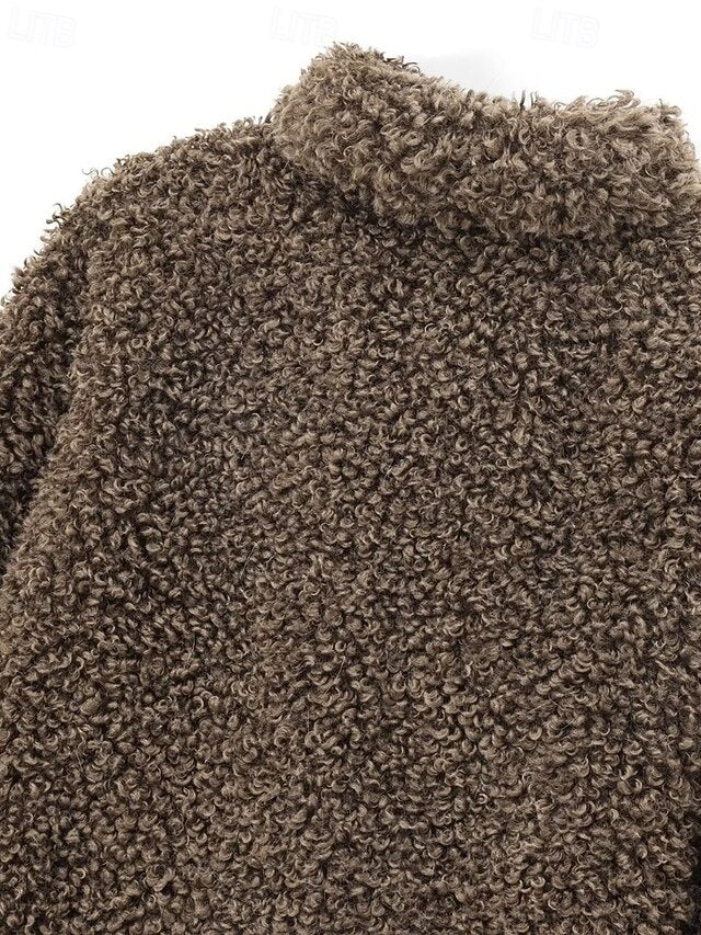 Coat Warm Fur Furs Teddy Comfortable Women's Faux