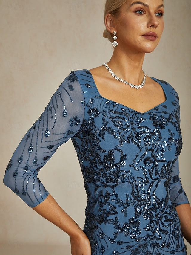 Women's Sequins Maxi Dress Sheath Dress Trumpet Mermaid