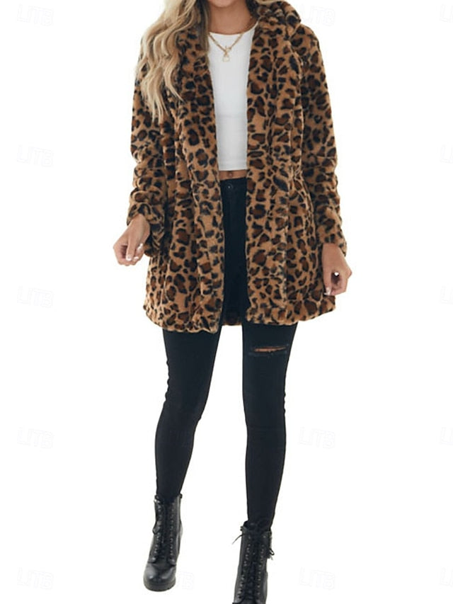 Pockets Patchwork Coat Breathable Winter Women's Warm with