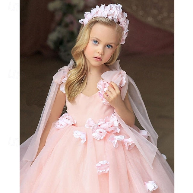 Dress Flower Communion Party First Girls' Girl