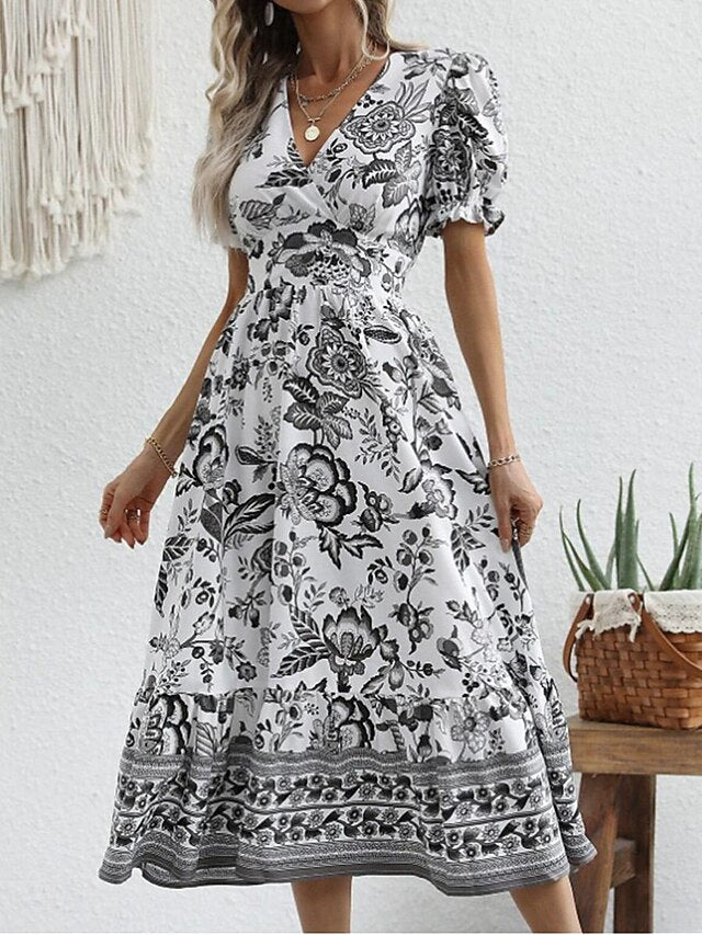 Women's Midi Dress Casual Dress Swing Dress A Line Dress