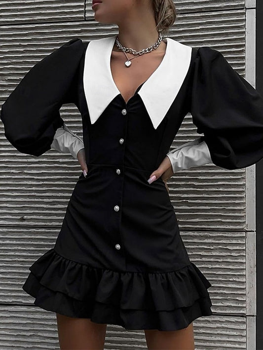Women's Mini Dress Black Dress A Line Dress Semi Formal