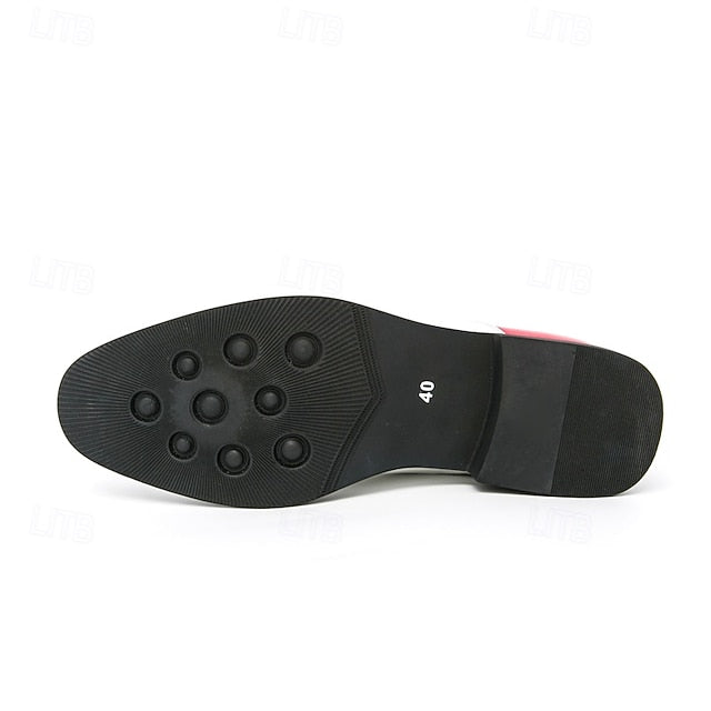 Shoes Blue Polished and with Men's Oxford White