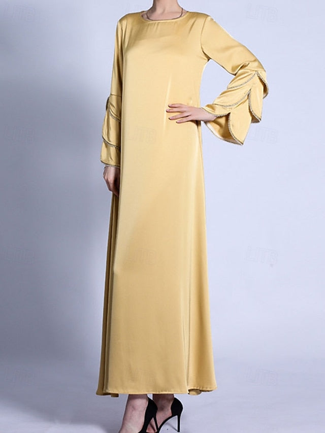 Women's Long Dress Maxi Dress Satin Dress Swing Dress