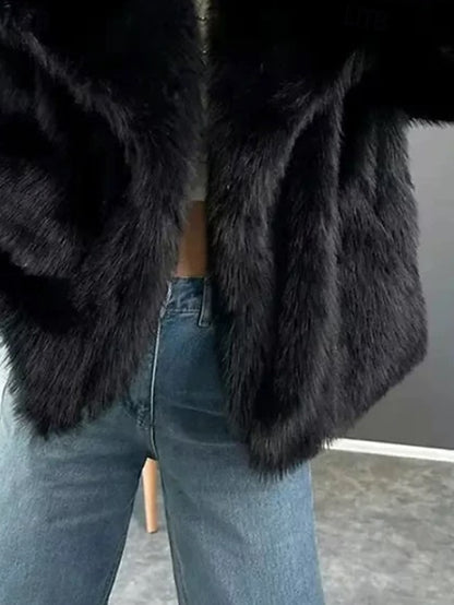 Furs Coat Comfortable Leathers Fur Faux Women's Warm