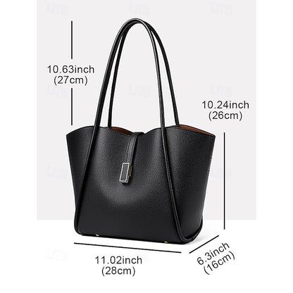 Green Women's Bag Faux Leather Tote