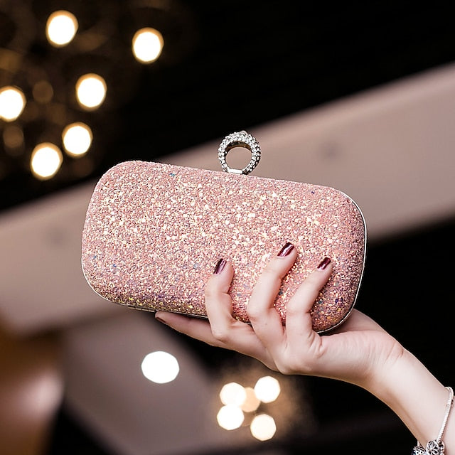 Wristlet Leather PU Bags Clutch Women's Evening Bag