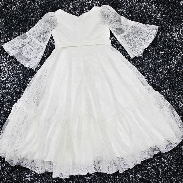 Girl Formal Girls' Dress Kid's Flower Lace