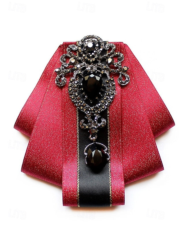 Tie Bow Christmas Satin Men's Diamond-Accent - Elegant