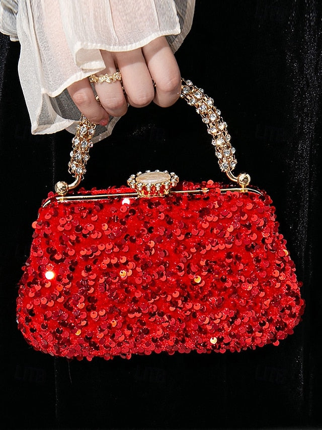 Evening Vintage Sequin Women's Embellished Clutch – Bag