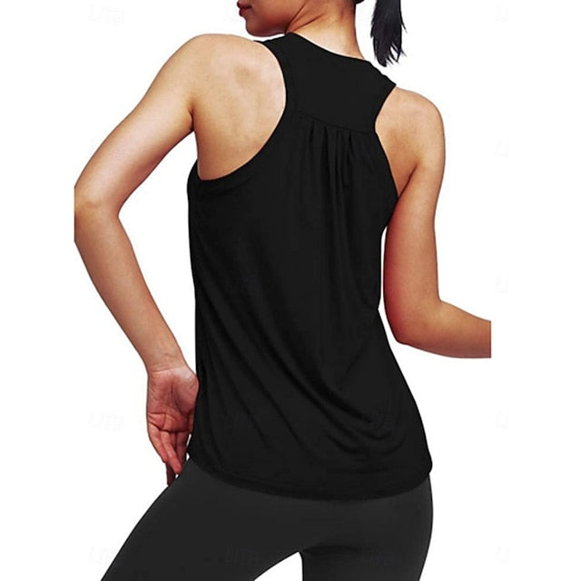 Women's Satin Tank Plain Stylish Classic Casual Sleeveless