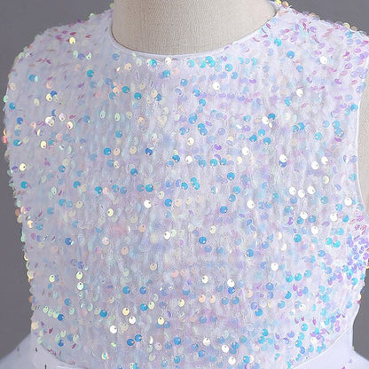 Party Girls' Color Sleeveless Solid Dress Kids