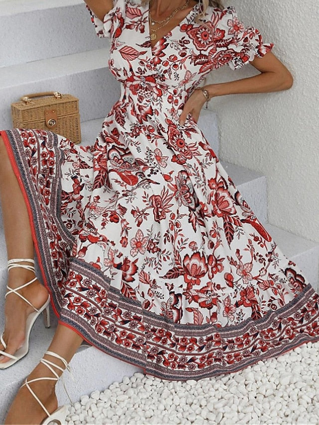 Women's Midi Dress Casual Dress Swing Dress A Line Dress